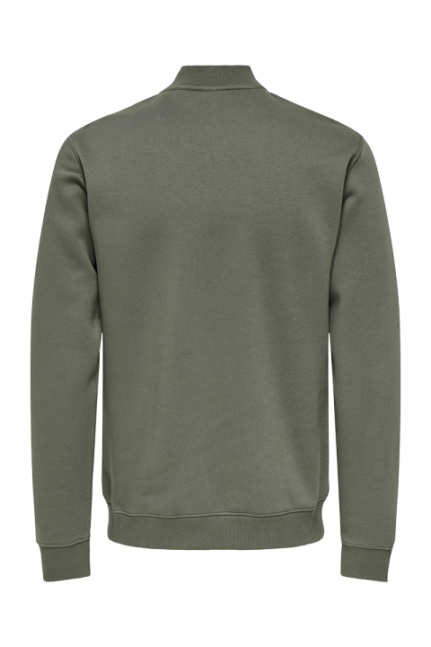 ONLY & SONS Ceres Sweat Bomber Jacket Castor Gray