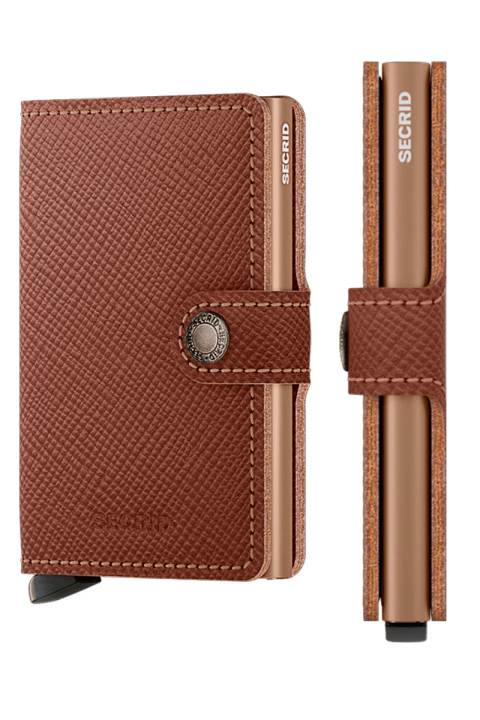 Secrid Miniwallet Saffiano Caramel