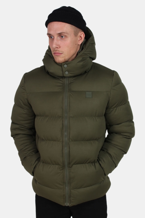 Urban Classics Hooded Boxy Puffer Jacke Olive