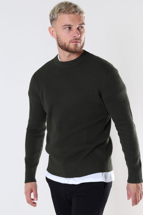 Jack & Jones PERFECT KNIT CREW NECK Forest Night