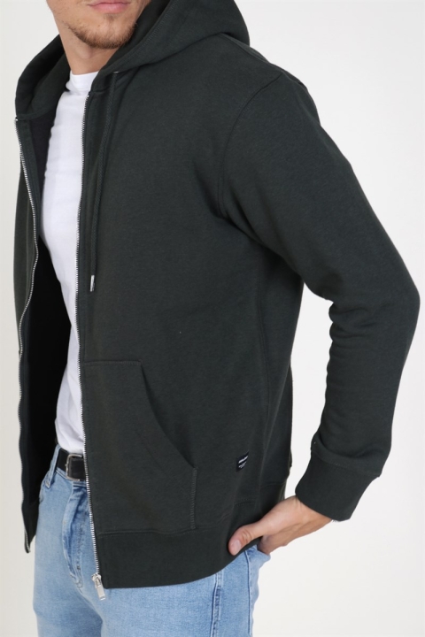 Jack & Jones Soft Sweatshirts Zip Hood Rosin