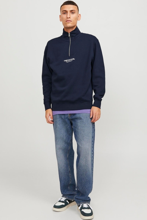 Jack & Jones Vesterbro Sweat Half Zip Sky Captain