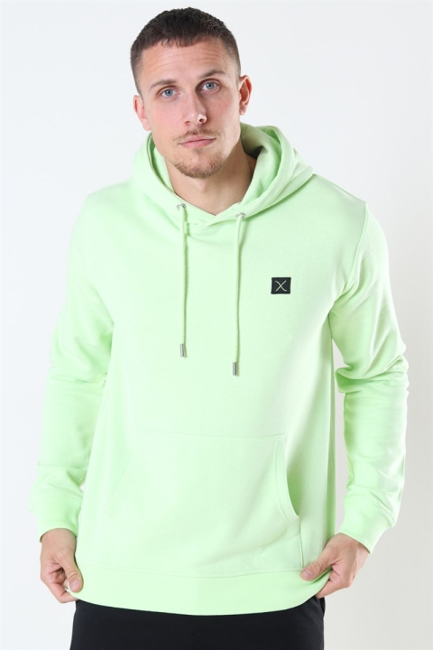 Clean Cut Basic Organic Hoodie Neon Green