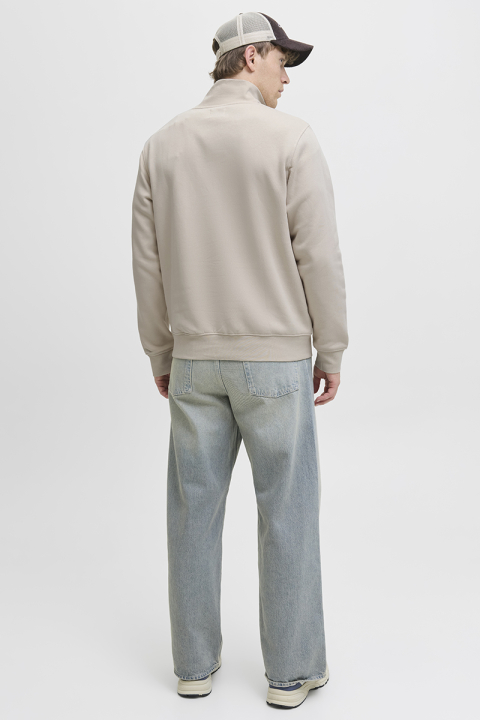 Jack & Jones Soho Sweat Half Zip Moonbeam