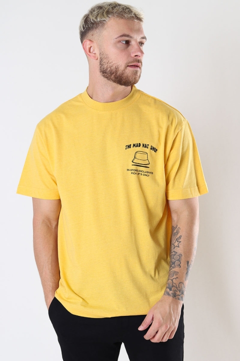 ONLY & SONS ONSFARRIS LIFE RLX ELON STREET SS TEE Ochre