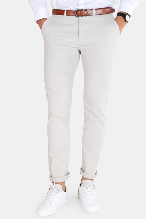 Kronstadt Daniel Stretch Chino Hose Light Grey