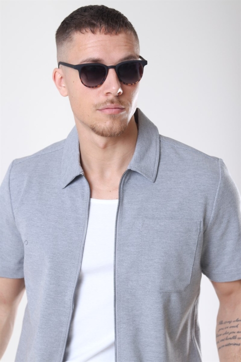 Clean Cut Arrow Hemd S/S Light Grey