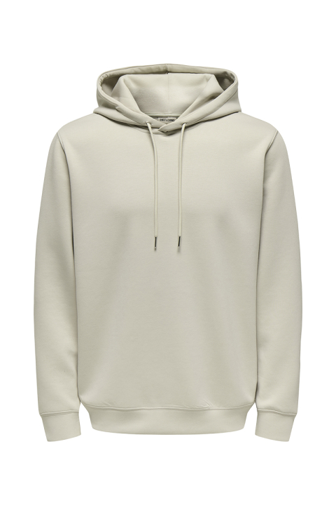 ONLY & SONS Luca Regular Fit Hoodie  Silver Lining