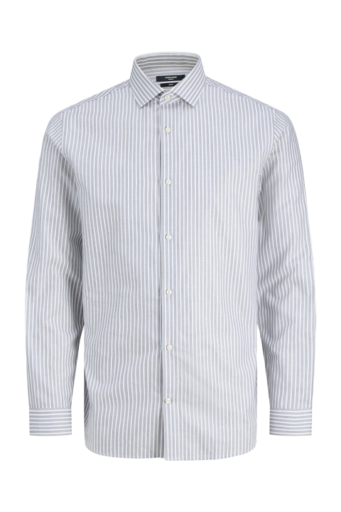 Jack & Jones Parker Wrinkle Resistant Hemd LS Bright White Stripe