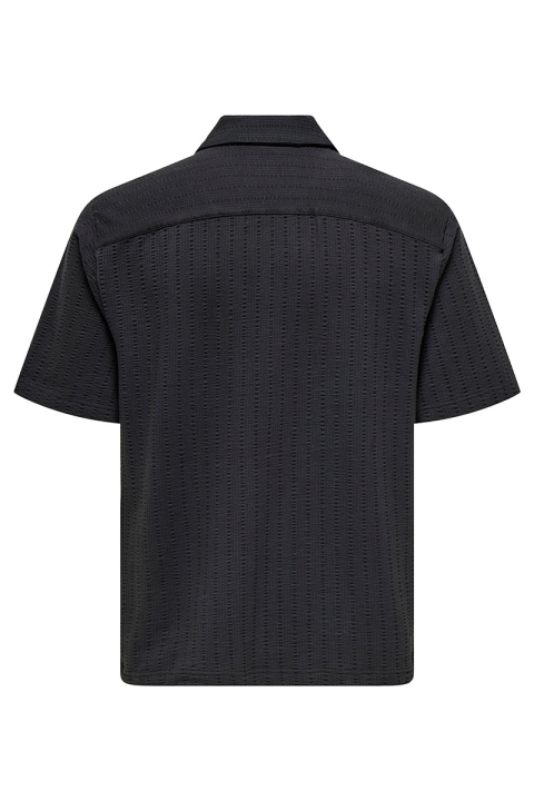 ONLY & SONS Males Regular Fit SS Resort Hemd Black