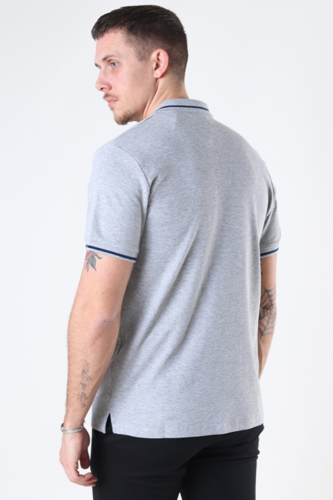 Jack & Jones JJEJERSEY POLO SS NOOS Light Grey Melange REG