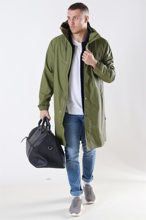 Rains Fishtail Parka RegnJacke Sage