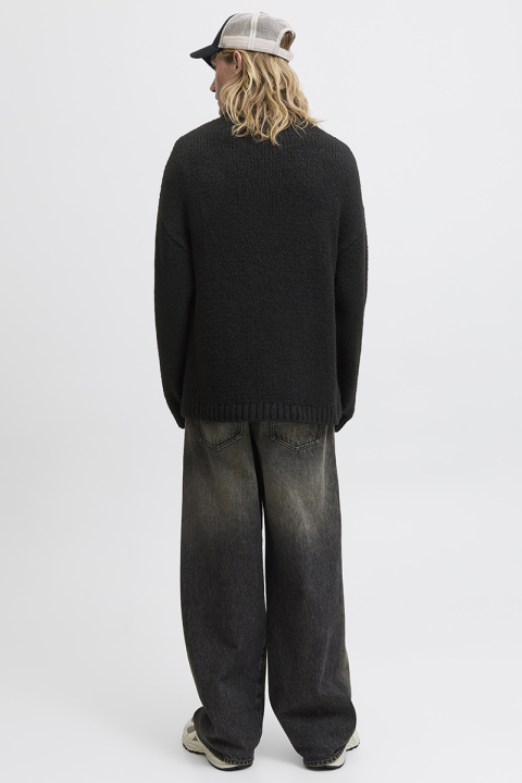 Jack & Jones Kidd Knit Crew Neck Black