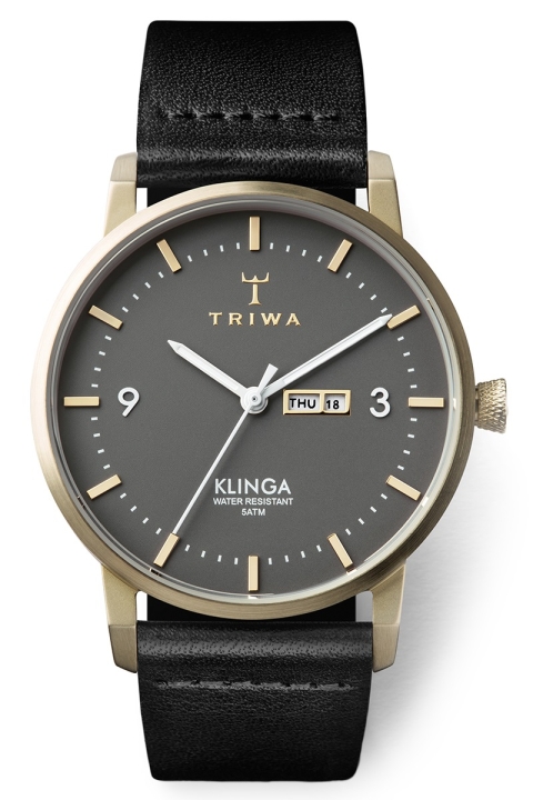 Triwa Ash Klinga Uhr Black Classic Champagne 