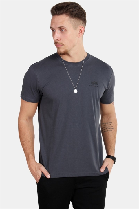 Alpha Industries Basic T-Hemd Small Logo Greyblack/Black