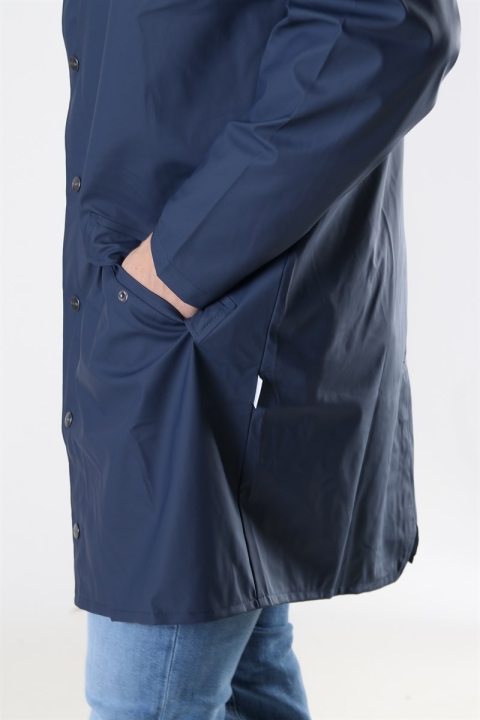 Rains Long RegnJacke Blue