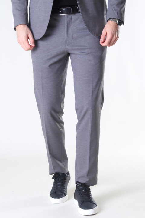 Selected Slim Jim Flex Hose Light Grey Melange