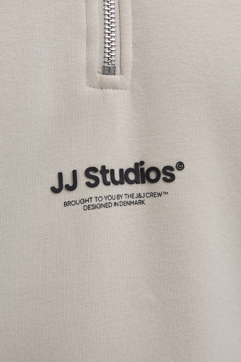 Jack & Jones Soho Sweat Half Zip Moonbeam