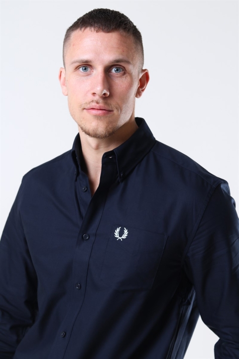 Fred Perry Oxford Hemd Navy