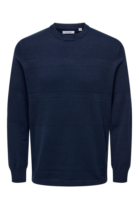 ONLY & SONS Malik Crew Neck Knit Navy Blazer