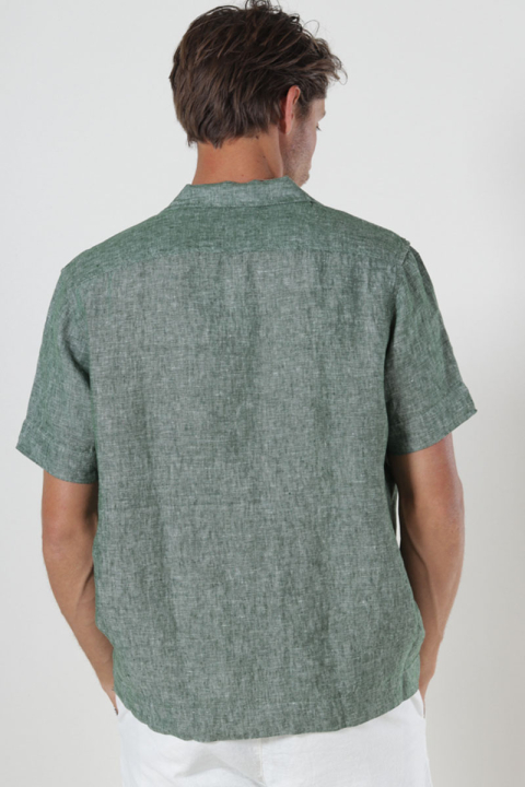 Kronstadt Ayers SS loose Hemd Hedge Green