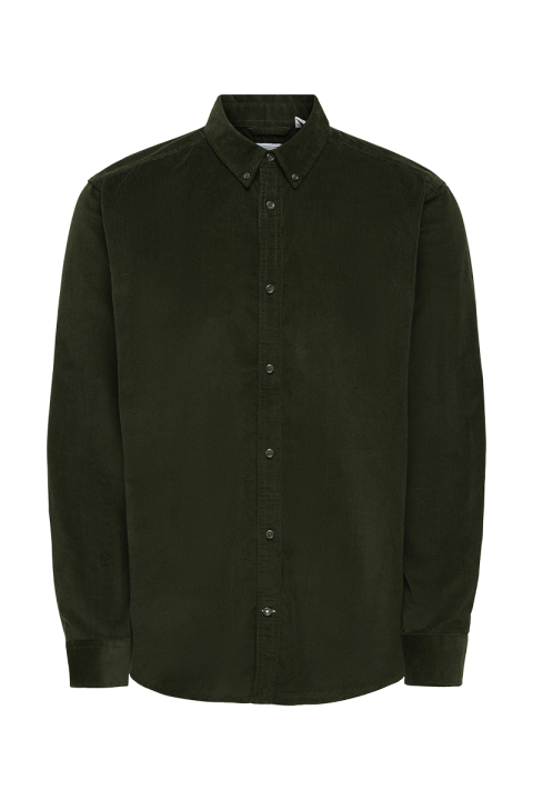 ONLY & SONS Michael Regular Fit Stretch Cord Hemd LS Rosin