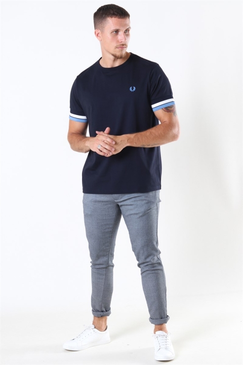 Fred Perry Bold Tipped T-Hemd Navy