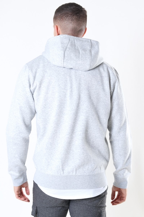 Tommy Jeans Fleece Zip Hoodie Light Grey