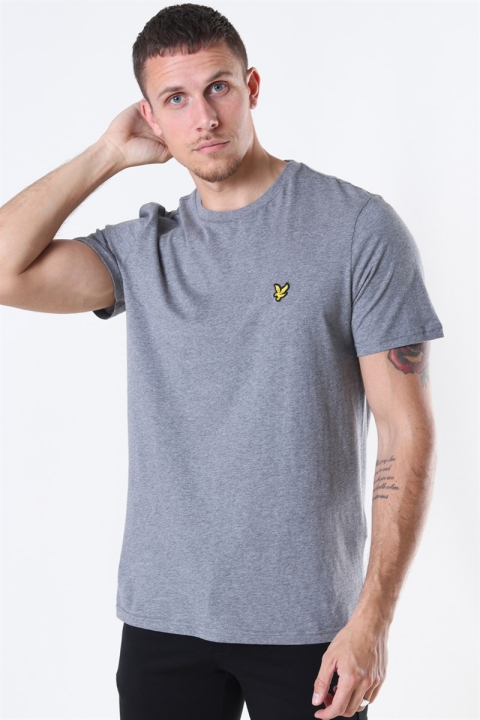 Lyle & Scott Crew Neck T-Hemd Mid Grey Marl