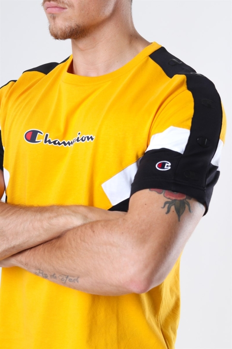 Champion Crewneck T-Hemd Yellow/Black/White