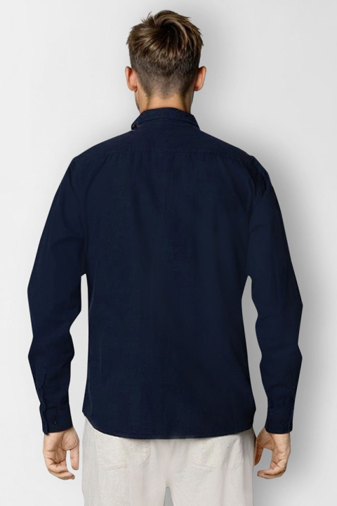 Clean Cut Copenhagen Luca Hemd LS Navy