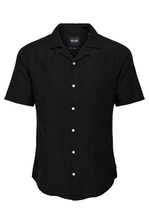 ONLY & SONS Caiden SS Resort Linen Black
