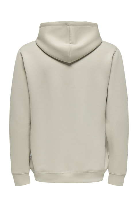 ONLY & SONS Luca Regular Fit Hoodie  Silver Lining