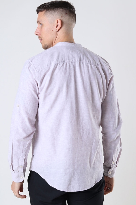 ONLY & SONS CAIDEN HALF PLACKET LINEN Hemd Nirvana