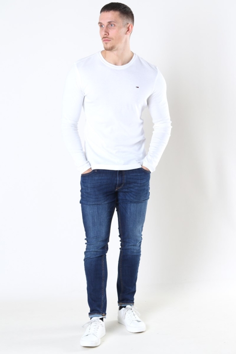 Tommy Jeans Original Rib Longsleeve White