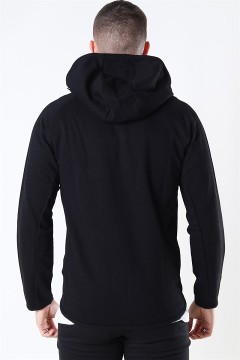 Jack & Jones Sport Sweat Zip Hoodie Black