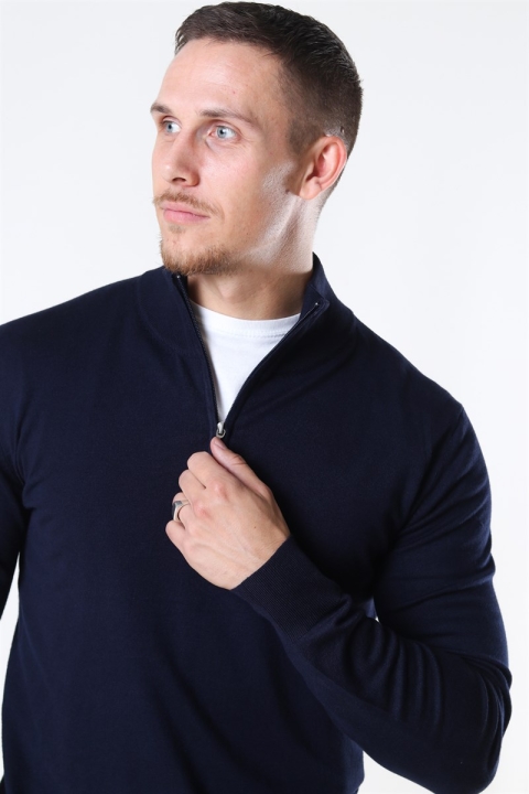 Jeff Argento Half Zip Stricken Navy