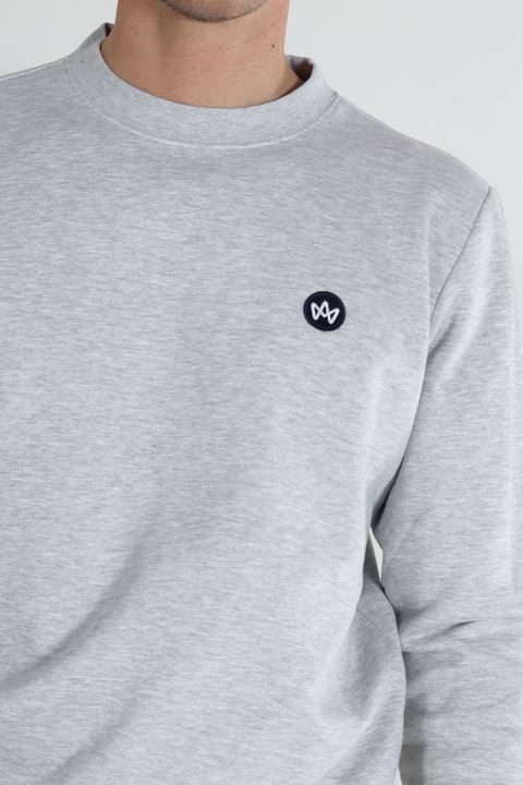 Kronstadt Lars Organic/Recycled crew Lt Grey Mix