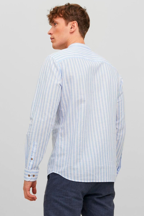 Jack & Jones JPRBLASUMMER HALF PLACKET Hemd L/S SN Cashmere Blue