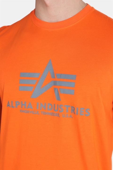 Alpha Industries Basic T-Hemd  Flame Orange