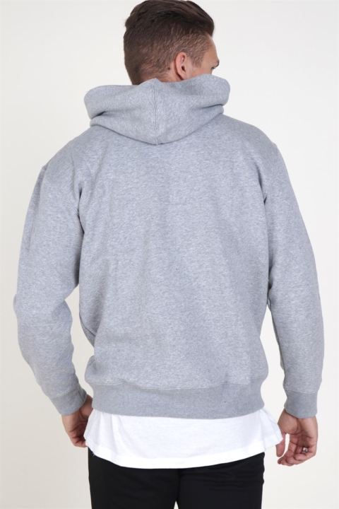 Jack & Jones Soft Sweatshirts Hood Light Grey Melange