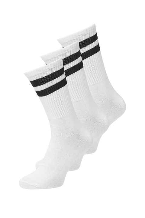Jack & Jones Travis Tennis Sock 3 Pack White