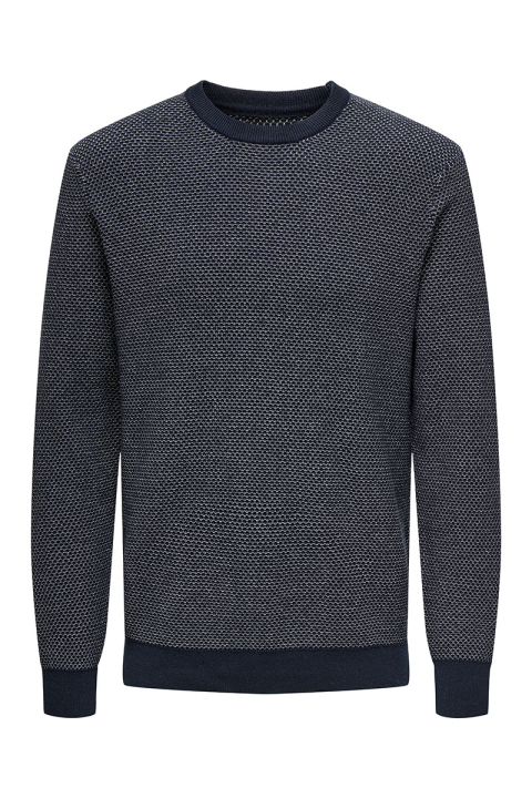 ONLY & SONS Morgan Regular Structure Crew Neck Navy Blazer