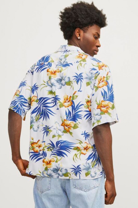 Jack & Jones Jeff AOP Resort Hemd SS Cloud Dancer