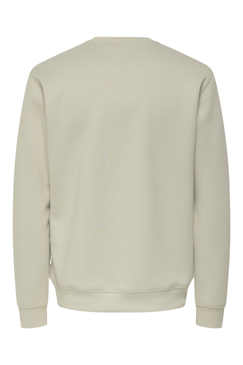 ONLY & SONS Luca Regular Fit Crew Neck Silver Lining