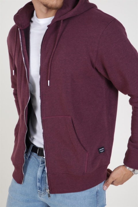 Jack & Jones Soft Sweatshirts Zip Hood Port Royale