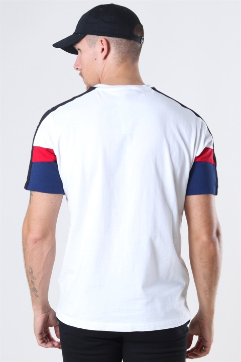 Champion Crewneck T-Hemd White/Blue/Red