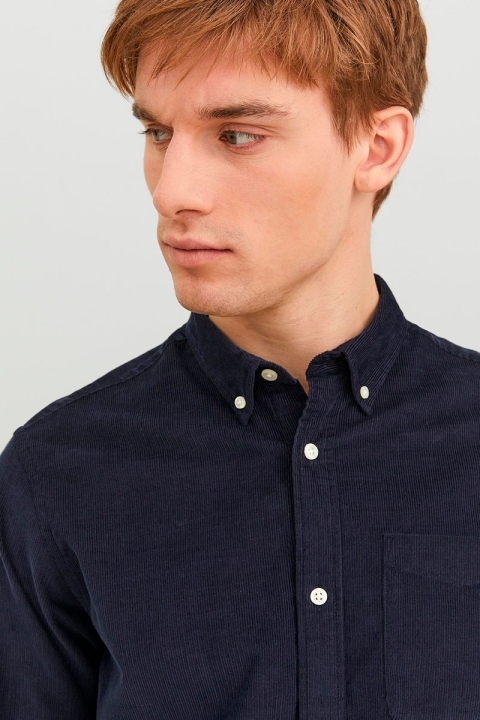 Jack & Jones Classic Cord Hemd L/S Navy Blazer