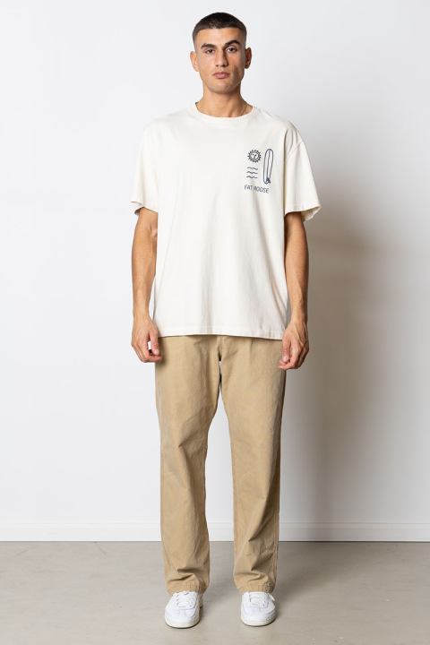 Fat Moose Surf T-Hemd Ecru