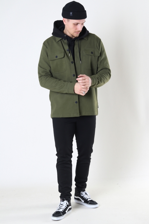 ONLY & SONS KODYL OVERSHIRT SWEAT Olive Night